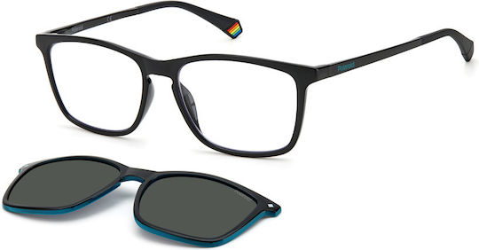 Polaroid Σκελετός Γυαλιών με Clip On σε Μαύρο Χρώμα PLD6139/CS 807M9