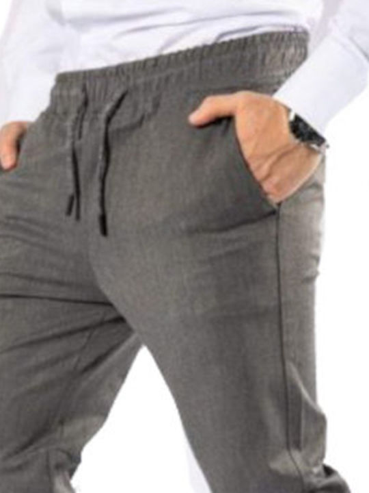 AL FRANCO CHINO PANTS DARK GREY WITH CORD 007