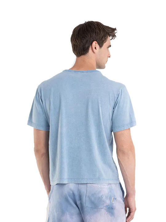 Franklin & Marshall Men's Short Sleeve T-shirt Light Blue