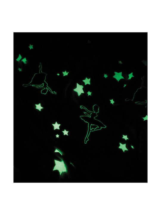 Palamaiki Kids Duvet Cover Glow in the Dark Single Luminous Ballet Pink 160x220cm