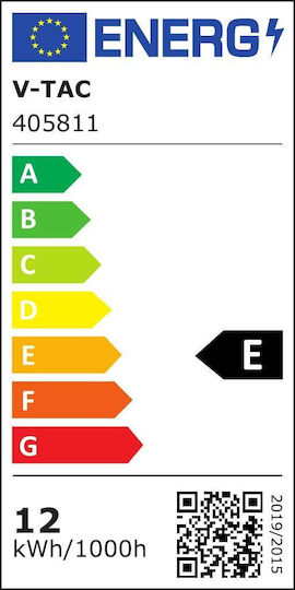 V-TAC Wandmontierte Außenleuchte LED IP65 10W mit Warmweiß Licht 61x10x7.5εκ.