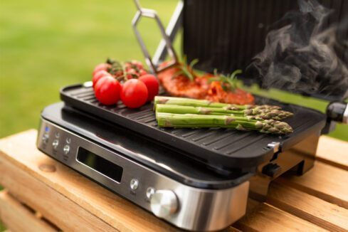 Blaupunkt GRS901 Sandwichmaker Grill mit Abnehmbaren Platten 2000W Inox