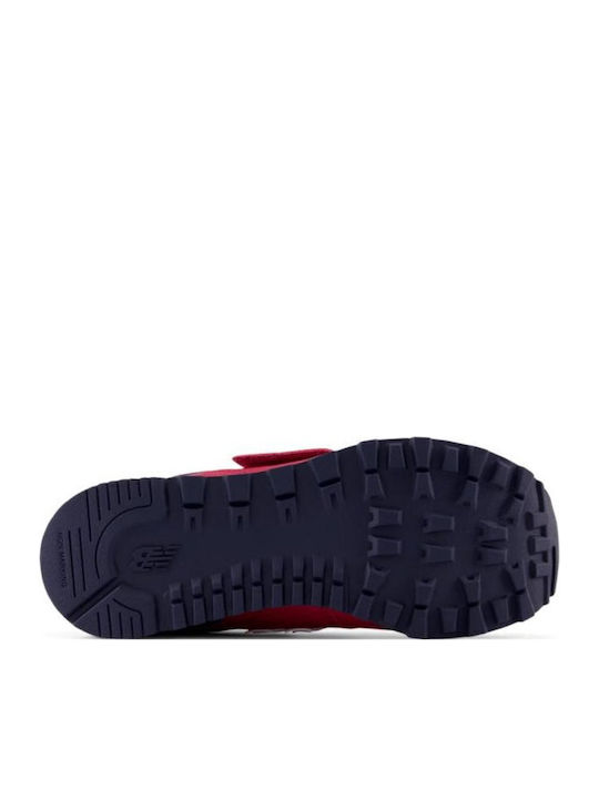 574 Classics Kids Sneakers with Scratch Red