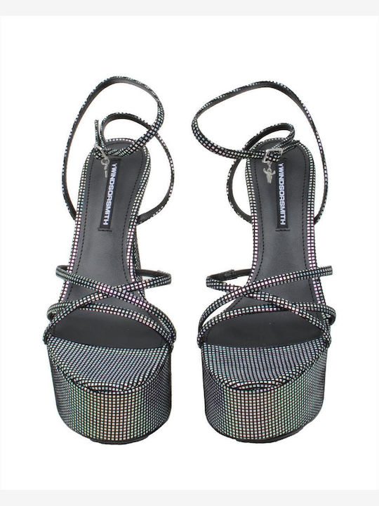 Heartbreak Sandalen mit Strass Silber