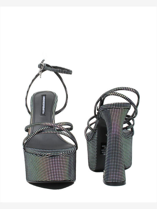 Heartbreak Sandalen mit Strass Silber