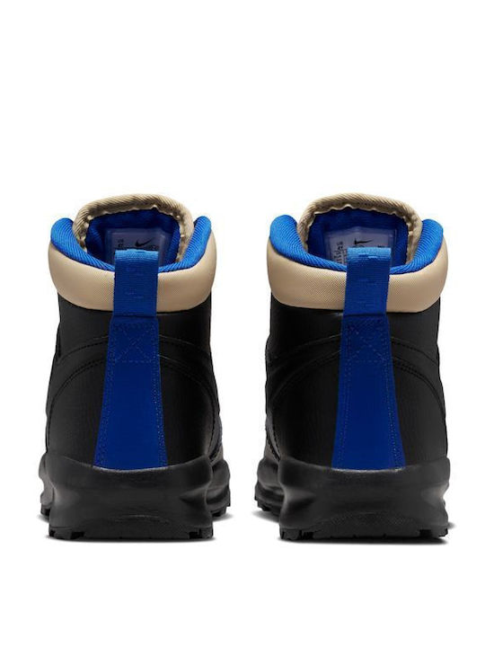 Manoa Leather Kids Boots with Laces Black