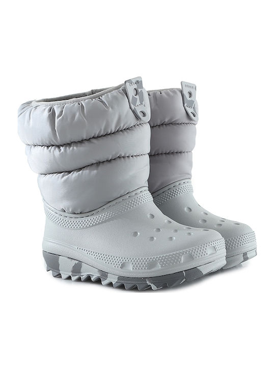 Classic Neo Puff Kids Snow Boots Gray