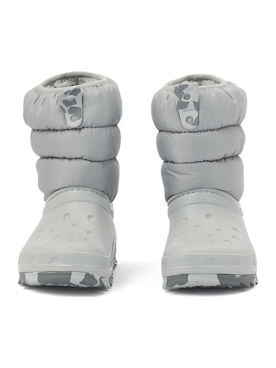 Classic Neo Puff Kids Snow Boots Gray