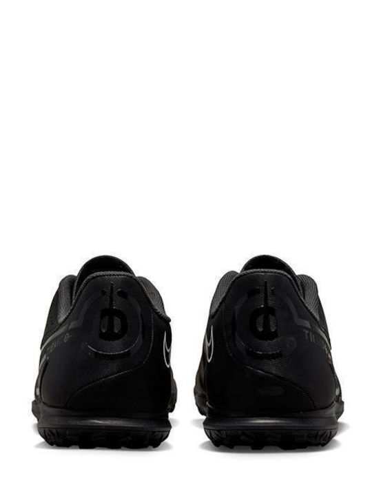 Nike Tiempo Legend 9 Club TF Low Football Shoes with Molded Cleats Black / Summit White / Light Photo Blue
