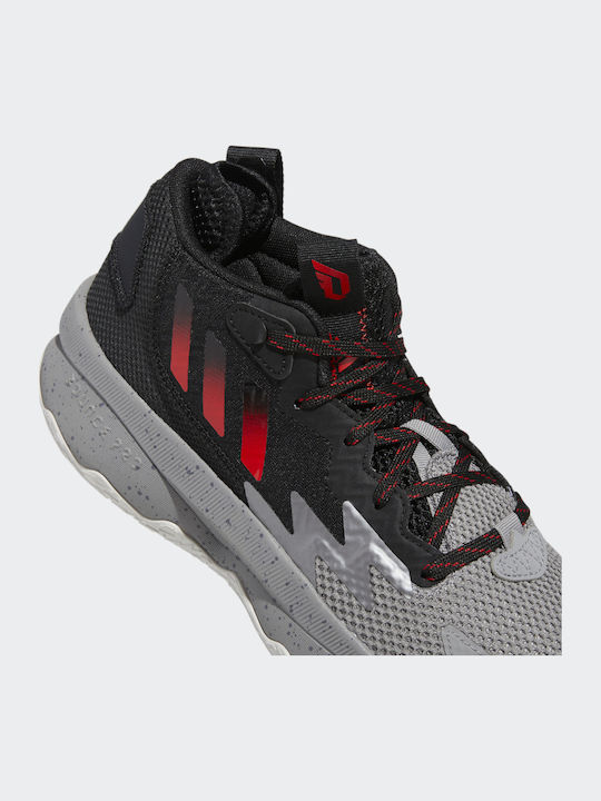 Dame 8 Ψηλά Μπασκετικά Παπούτσια Grey Three / Red / Core Black