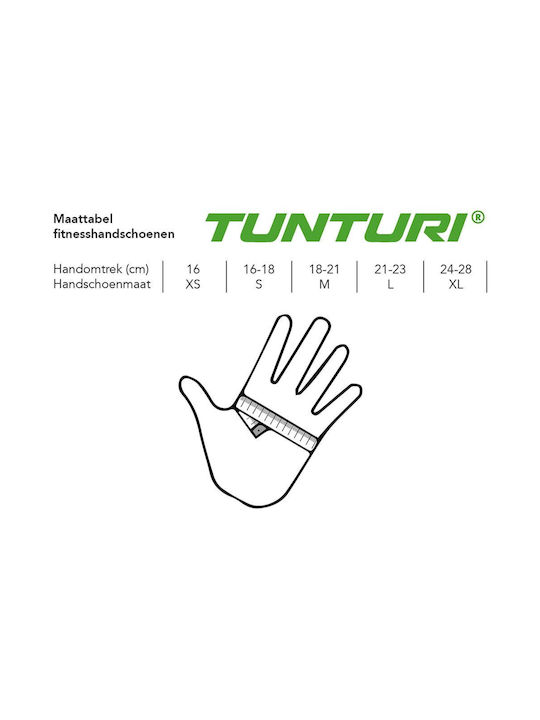 Tunturi Fitness High Impact Ανδρικά Αθλητικά Γάντια Γυμναστηρίου Κίτρινα