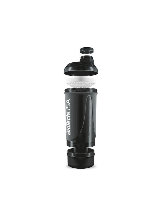 Biotech USA Wave+ Compact Shaker Πρωτεΐνης 500ml Πλαστικό Μαύρο