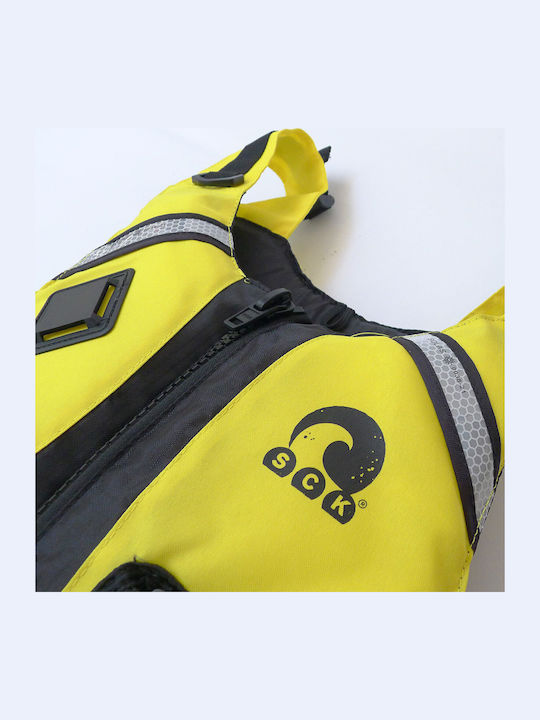 SCK Adults Life Jacket for Water Sports Yellow