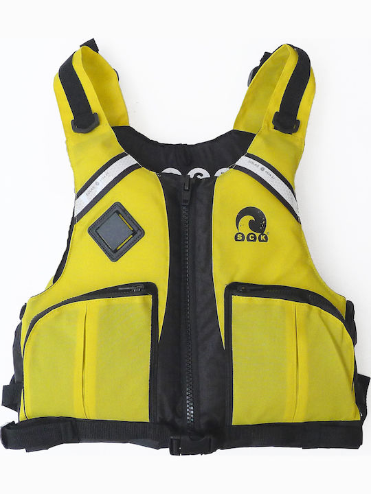 SCK Adults Life Jacket for Water Sports Yellow