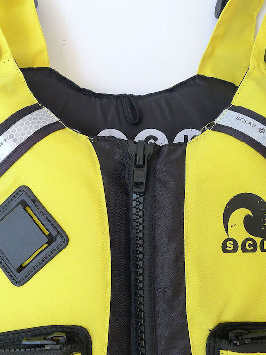 SCK Adults Life Jacket for Water Sports Yellow