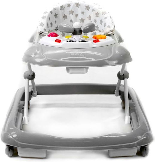 Asalvo Stars Baby Walker with Music Gray