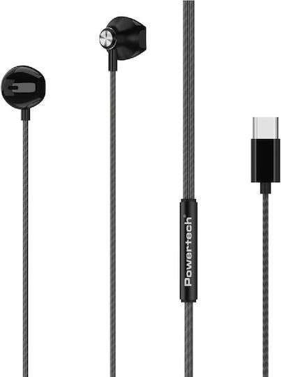 Powertech In-ear headphones Earbuds Black PT-1032