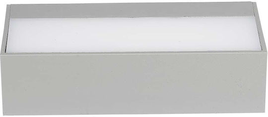 V-TAC Wall-Mounted Outdoor Ceiling Light LED IP65 9W with Cool White Light Double Beam 17.3x8.1x4.6εκ.