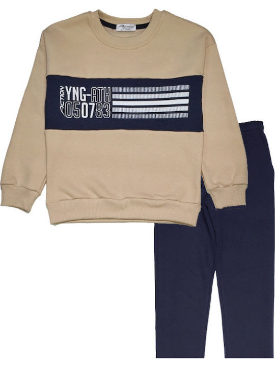 Kinder Sweatpants Set - Jogginganzug Beige 2Stück