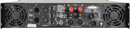 Citronic PLX3600 Leistungsverstärker PA-Verstärker 2 Kanäle 1350W/4Ω 800W/8Ω in Schwarz Farbe