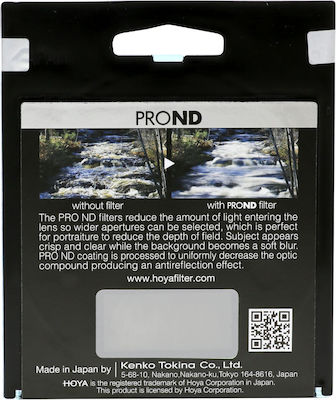 Hoya PRO ND500 Filter ND / PRO Diameter 55mm for Camera Lenses