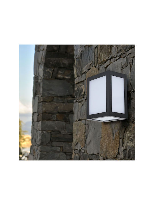 V-TAC Επιτοίχια Εξωτερική Πλαφονιέρα LED IP65 12W με Φυσικό Λευκό Φως 16x10.8x13εκ.