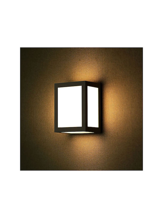 V-TAC Επιτοίχια Εξωτερική Πλαφονιέρα LED IP65 12W με Φυσικό Λευκό Φως 16x10.8x13εκ.