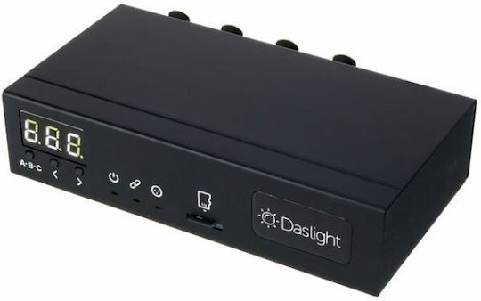 Daslight DVC GZM Интерфейс Светлинна Конзола с 1536 Канала / 4 XLR Входа Съвместим Операционна Система MacOS / Windows и Връзки USB (за Компютър) / Ethernet