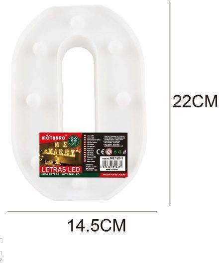 Motarro Dekorative Lampe Brief Weiß