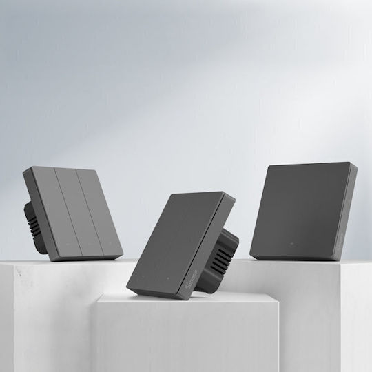 Sonoff M52c80 Recessed Electrical Wall Switch Wi-Fi Two-Way With Black Frame