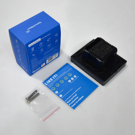 Sonoff M53c80 Χωνευτός Διακόπτης Τοίχου Wi-Fi Τριπλός με Πλαίσιο Γκρι