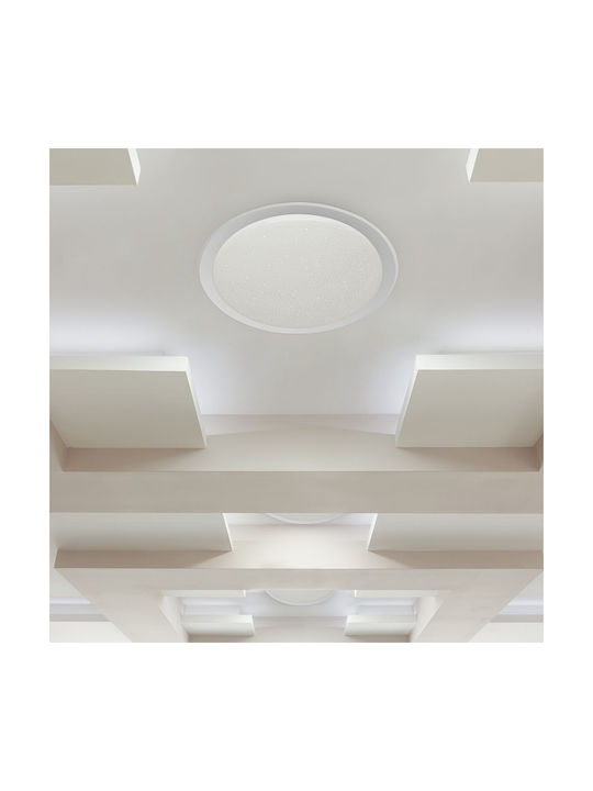 V-TAC Ceiling Mount Light 56.5cm White with Integrated LED and Remote Control