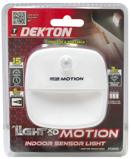 Dekton LED Emergency Light Spot with Battery Powered and Motion Sensor 1pcs