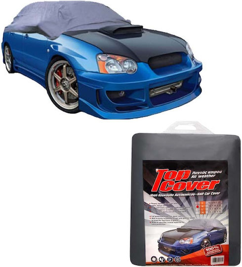 Autoline TopCover Car Half Covers with Carrying Bag 259x147x50cm Waterproof Medium