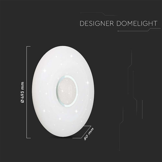 V-TAC Rund Draußen LED Panel 30W mit Warm zu kühlem Weiß Licht