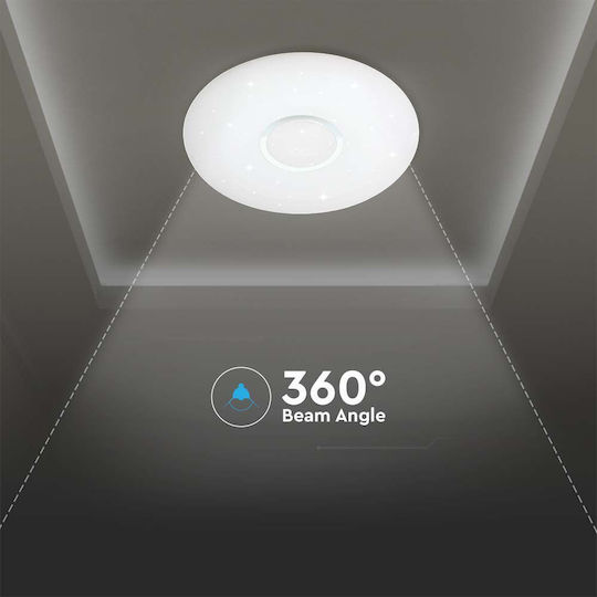V-TAC Rund Draußen LED Panel 30W mit Warm zu kühlem Weiß Licht