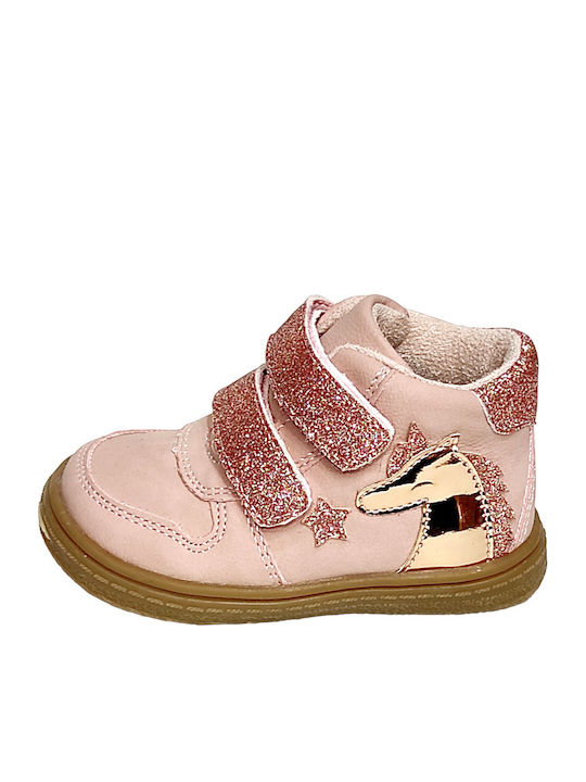 Ghete Copii cu Velcro Roz