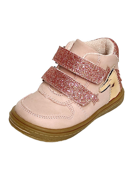 Ghete Copii cu Velcro Roz