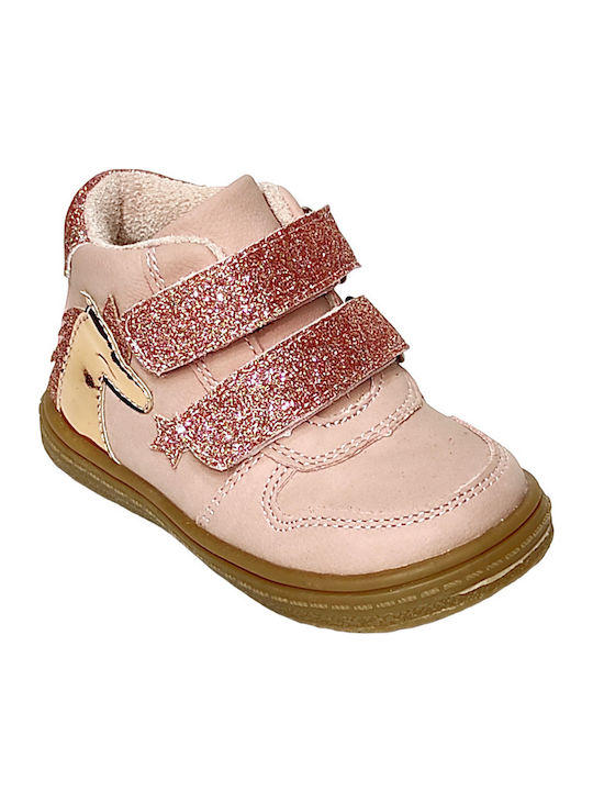 Ghete Copii cu Velcro Roz