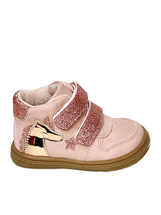Ghete Copii cu Velcro Roz