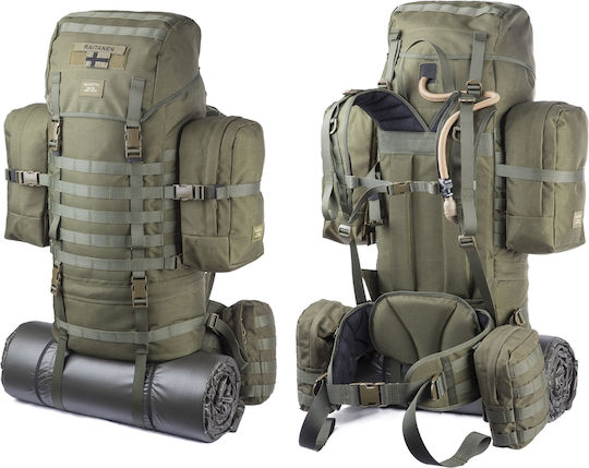Savotta Jääkäri Στρατιωτικό Σακίδιο Πλάτης από Cordura Χακί 55lt