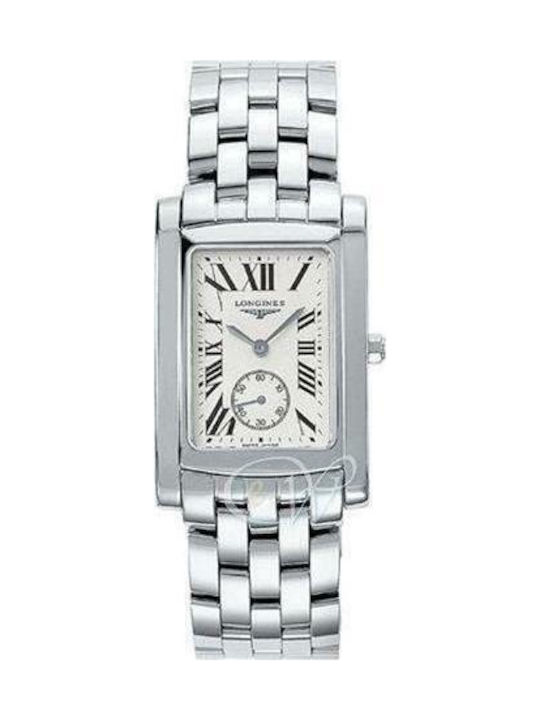 Longines Uhr Batterie mit Silber Metallarmband