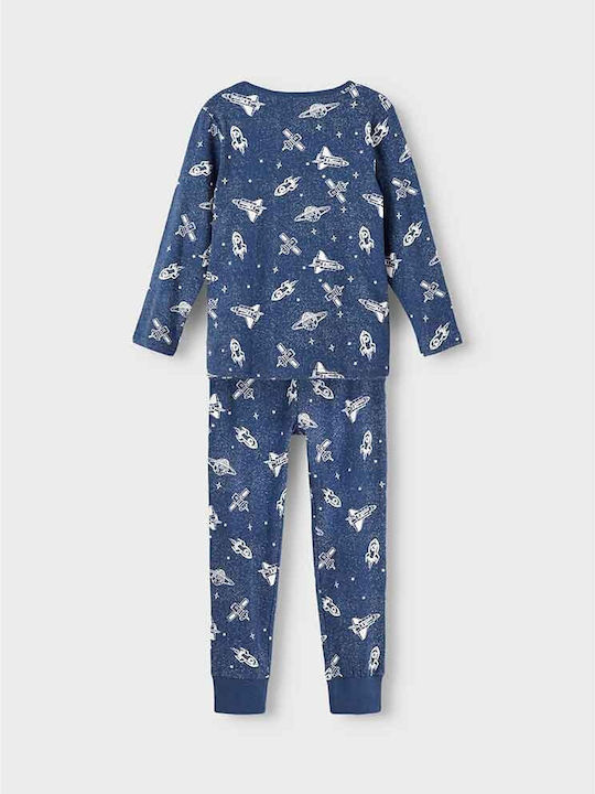 Name It Kids Pyjamas Winter Cotton Blue