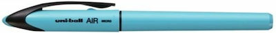 Uni-Ball Στυλό Rollerball 0.5mm με Μπλε Mελάνι Air Micro UBA-188EL-M Γαλάζιο