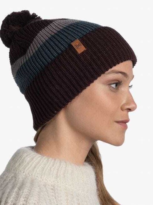Elon Knitted Beanie Cap Maroon 126464-632