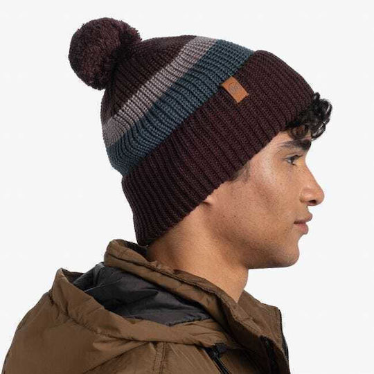 Elon Beanie Unisex Σκούφος Πλεκτός Maroon