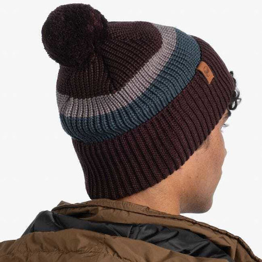 Elon Beanie Unisex Σκούφος Πλεκτός Maroon
