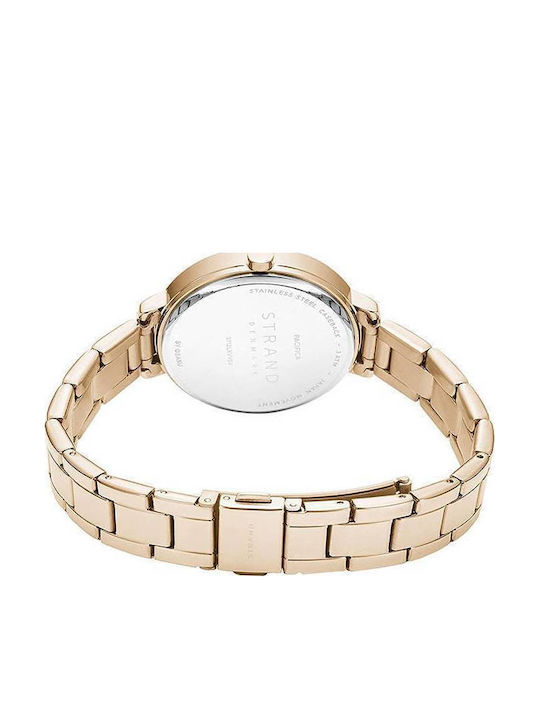 Obaku Pacifica Ceas de Damă cu Rose Gold Brățară Metalică
