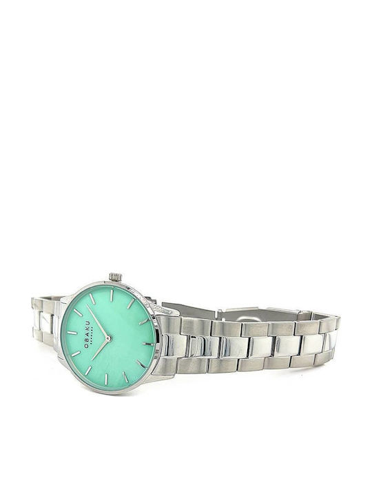 Obaku Lyng Lille Jade Ρολόι Μπαταρίας με Μεταλλικό Μπρασελέ Obaku Lyng Lille Jade Ρολόι Μπαταρίας με Μεταλλικό Μπρασελέ