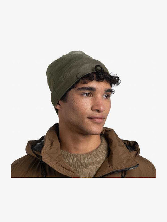 Ecostretch Beanie Unisex Reversible Beanie in Khaki color